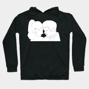 haylijah season 4 hayley and elijah the originals white silhouette Hoodie